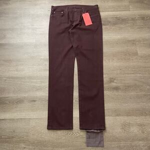 COH Citizens of Humanity London Tapered Slim Pant Men's 33x32 Plum Rare Sample